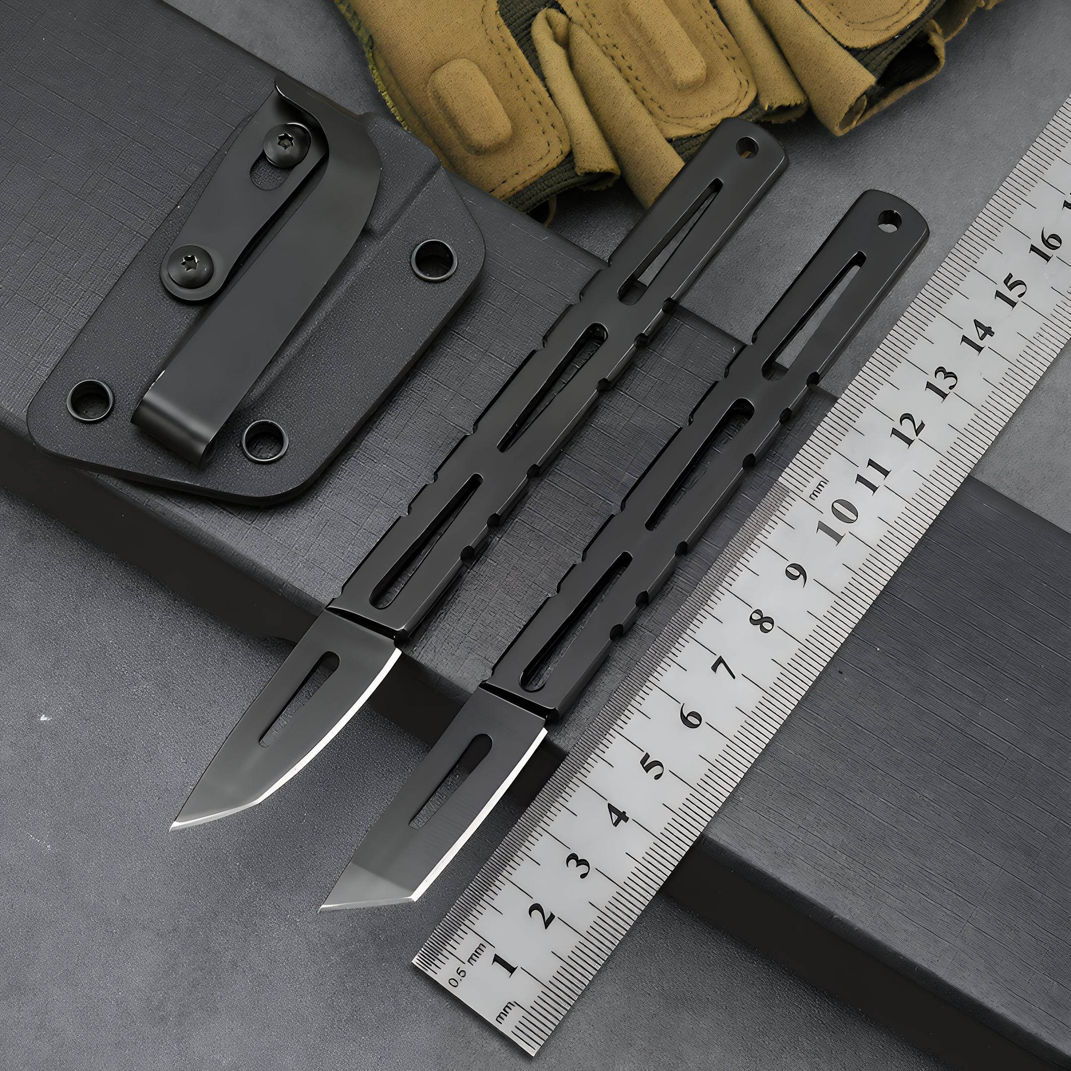Outdoor Thin Handle Short Fixed Blade (GR-A-002) - GHOST RIG