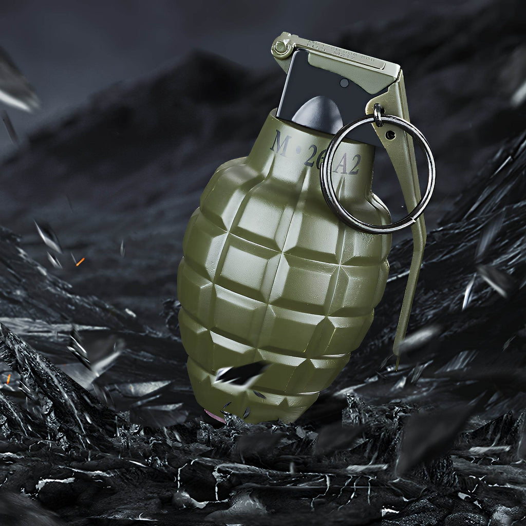 Grenade Lighter With Round Ashtray - GHOST RIG