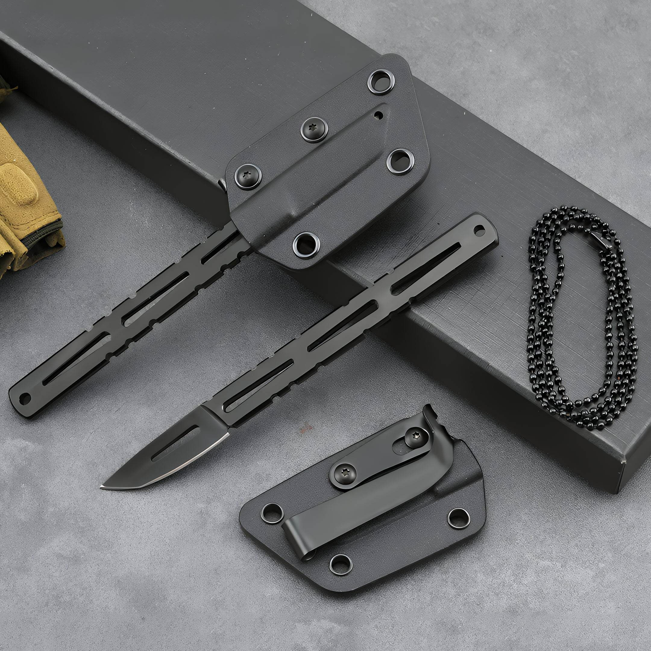Outdoor Thin Handle Short Fixed Blade (GR-A-002) - GHOST RIG