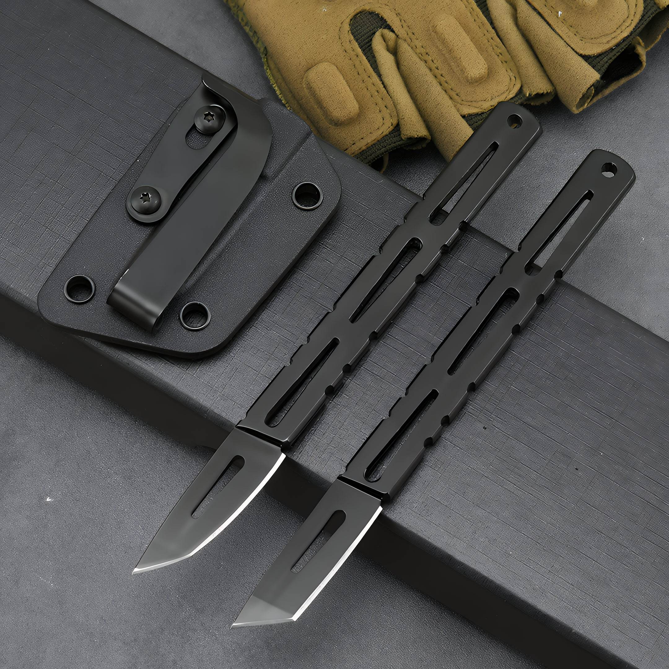 Outdoor Thin Handle Short Fixed Blade (GR-A-002) - GHOST RIG