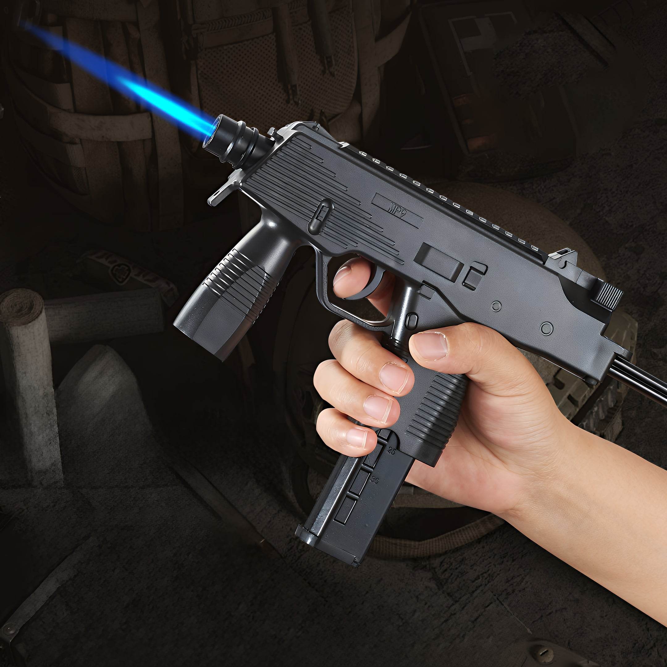 MP9 Submachine Gun Lighter (With Replaceable Multi-Function Magazine) - GHOST RIG